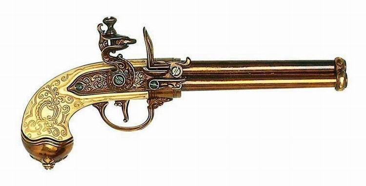 foto Pistole trojhlav�ov� s k�es. z�mkem